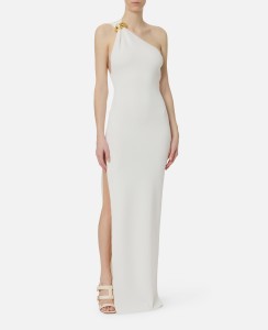 ELISABETTA FRANCHI  - SUKIENKA RED CARPET ŻAKARDOWA