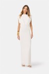ELISABETTA FRANCHI  - SUKIENKA RED CARPET Z ŻAKARDOWEJ DZIANINY