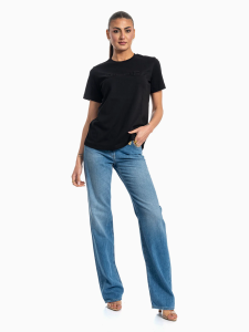 ELISABETTA FRANCHI  - JEANSY PALAZZO Z LOGOWANIEM