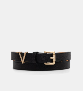 VALENTINO - pasek damski BLOOM black